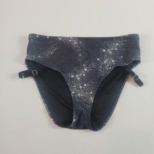 cacique women swim bikini star print gray leg leg strap 14